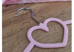 Вішалки-плечики бархатні 41х0,6см (розові)